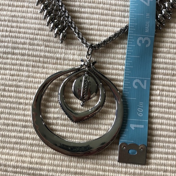 Chico’s Necklace Silver Tone Adjustable Chain - Picture 5 of 7